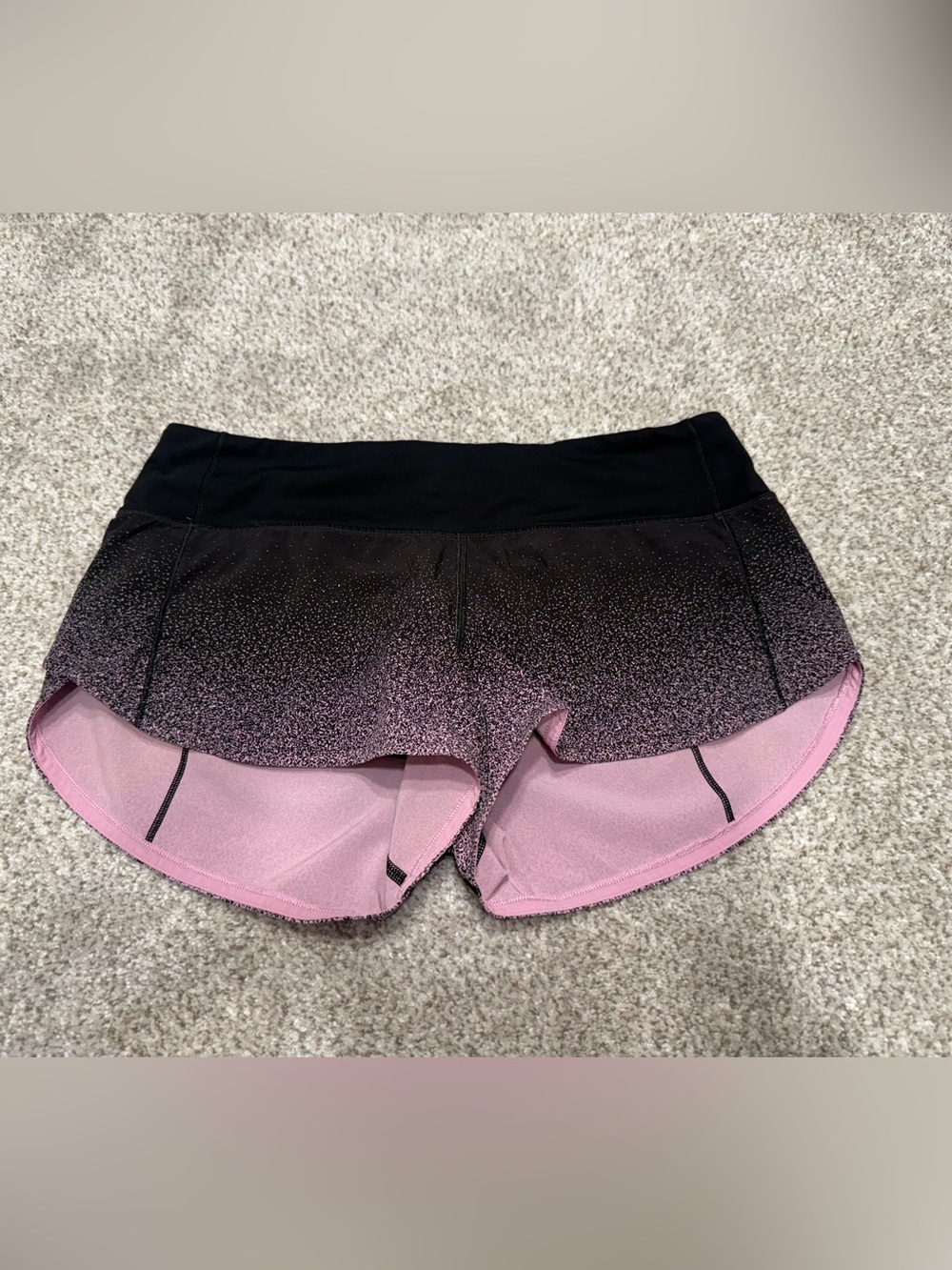 Lululemon Speed up Short ombré speckle